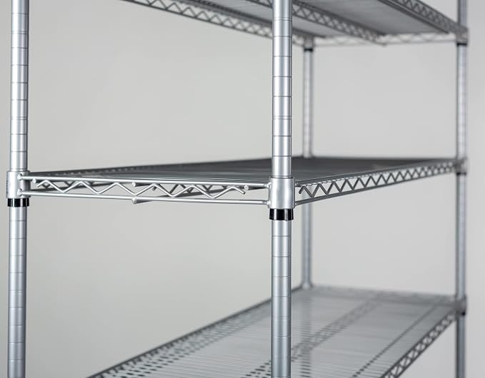 Omega 12" Deep x 60" Wide x 63" High 3 Tier Gray Starter Shelving Unit - Image 4