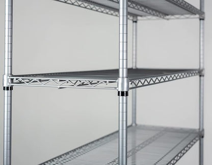 Omega 14" Deep x 48" Wide x 63" High 3 Tier Gray Starter Shelving Unit - Image 4