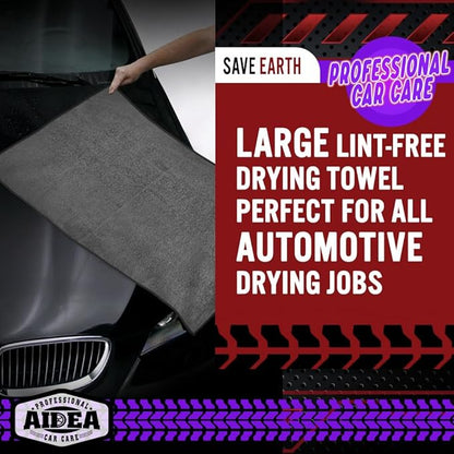 AIDEA Microfiber Towels for Cars-2PK, Large Professional Car Drying Towel - Image 6