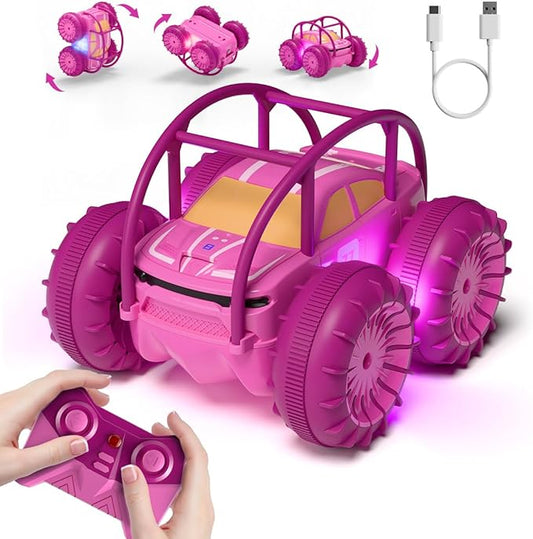 MaxTronic Amphibious Remote Control Car, Rechargeable RC Cars Toy 360° Flips by MaxTronic