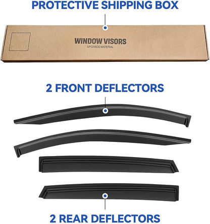 Window Visors Rain Guards for 2020-2025 Ford Escape, Out-Channel Window Vent - Image 5