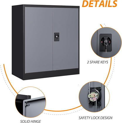 Metal Storage Cabinet, Lockable Storage Cabinet - Image 4