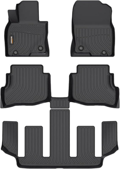 Binmotor-Floor Mats for 2020-2023 Mazda CX-9 6 Passenger, All Weather Car Floor by VisittheBinmotor