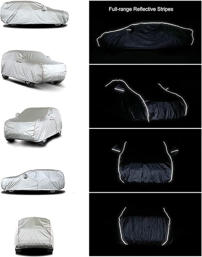 Tecoom Hard Shell Zipper Design Waterproof UV-Proof Windproof Car Cover - Image 3
