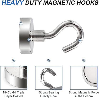 LOVIMAG Strong Magnetic Hooks, 30lbs Magnetic Hooks - Image 5