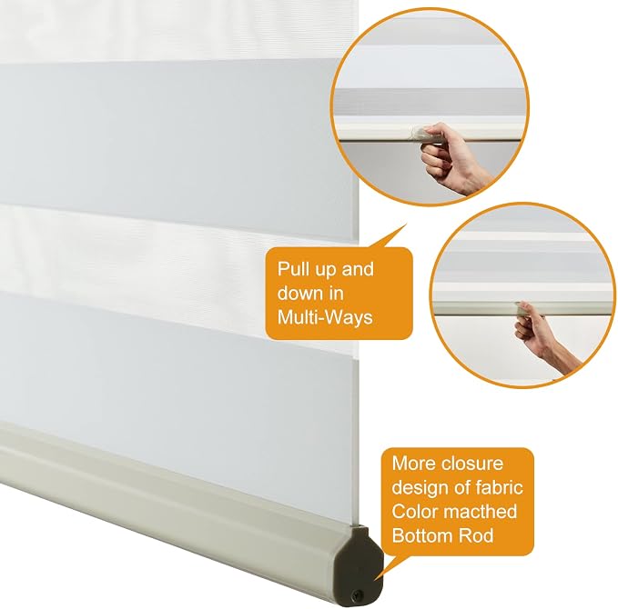 Persilux Custom Size Cordless Zebra Blinds - Image 3