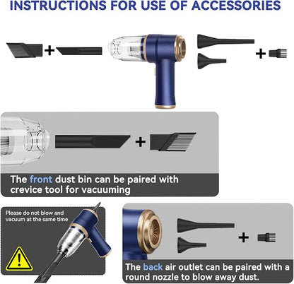 Handheld Car Vacuum Cleaner, Portable Cordless Mini Vacuums - Image 4
