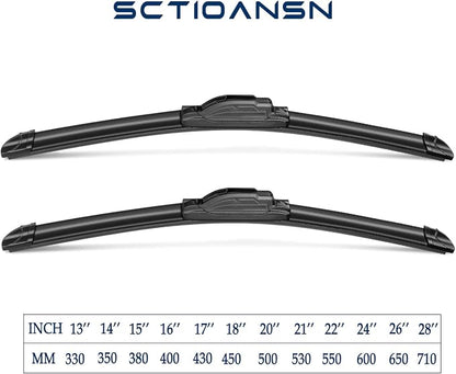 3Pcs Windshield Wipers for Nissan Rogue 2014-2023, Pathfinder Wipers 2013-2023 - Image 3