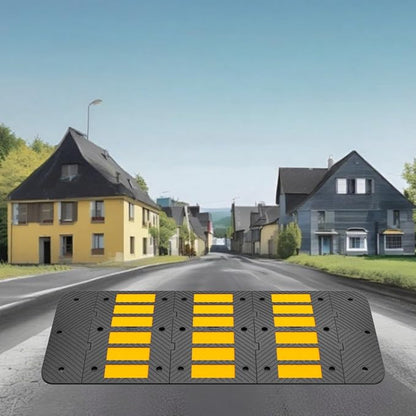 Speed Bumps for Driveway 35"x20"x2" Flexible Installation Connect Multiple - Image 8