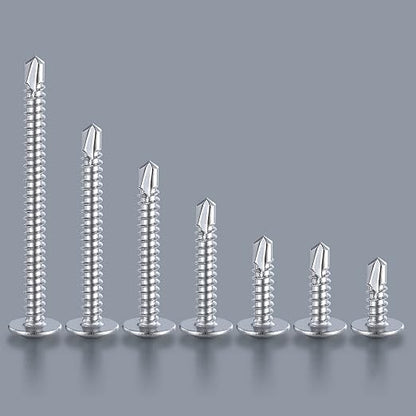 Wensilon #10×5/8”for Sheet Metal Self-Tapping Screws 410 Stainless Steel Truss - Image 3