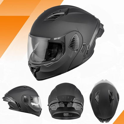 Modular Motorcycle Helmets Full Face Flip up Street Bike Motorcycle Helmet - Image 2