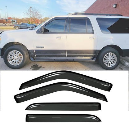 4pcs Original Shatterproof Outside Mount Style Sun Rain Guard Shields Side - Image 3