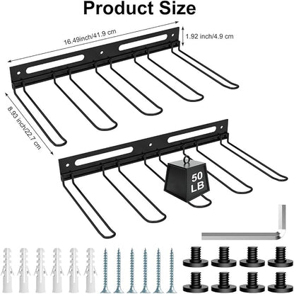 Garage Wall-Mounted Rack, Tool Storage Rack, Shed Shelf, Garden Tool Rack - Image 3