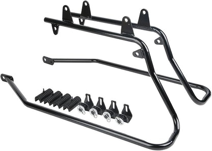 XFMT 5" Vivid Black Stretched Extended Hard Saddlebags Compatible - Image 9