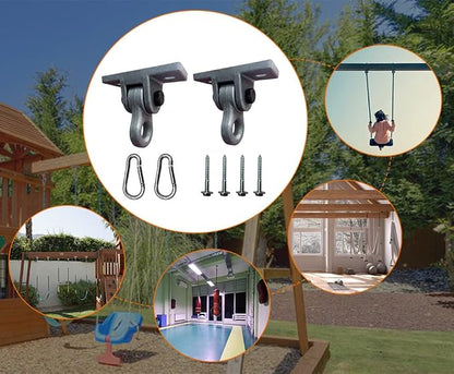 Heavy Duty Black Swing Hangers Screws Bolts Included Over 5000 lb Capacity - Image 5