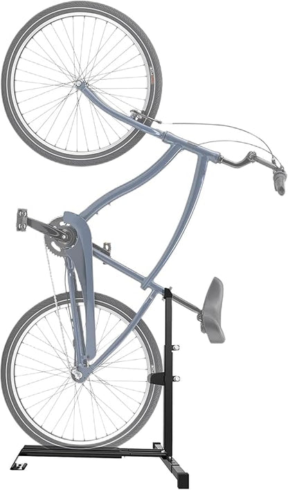 Vertical Bike Stand Floor Bicycle Rack Adjustable Upright Design, Space Saving by Delmoar