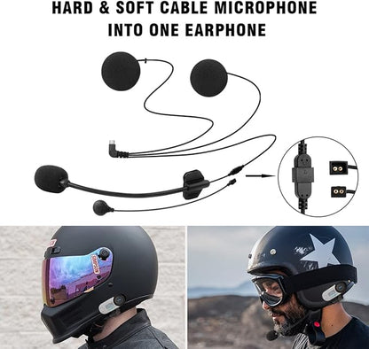 FreedConn TCOM-SC Motorcycle Helmet Bluetooth Intercom Headset Communication - Image 7