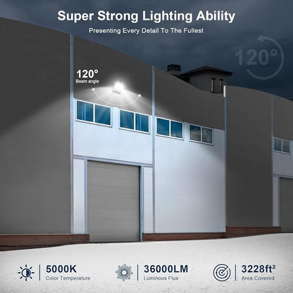 LED Stadium Lights, Outdoor Super Bright 240 Watt 36000 Lumen Stadium Flood - Image 2