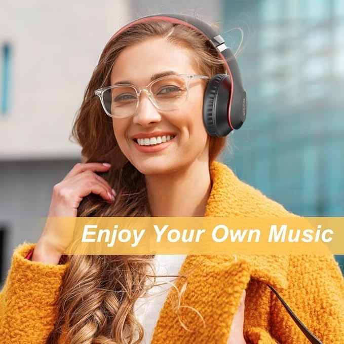 Wireless Bluetooth Headphones Over Ear 65H Playtime HiFi Stereo Headset - Image 7