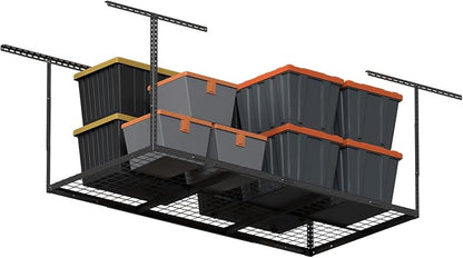 3x6ft Overhead Garage Storage Rack, Heavy Duty Metal Ceiling Shelf, 450lbs - Image 7