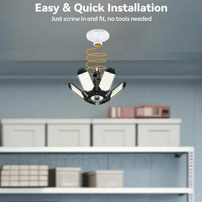 LED Garage Light 2 Pack Super Bright 15000LM LED Shop Ceiling Lights 6500K - Image 7