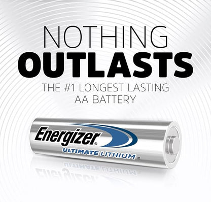 Energizer Ultimate Lithium AA Batteries Pack, 1.5V AA Batteries - Image 2