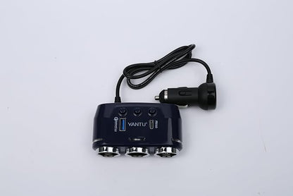 YANTU QC3.0&PD 40W Cigarette Lighter Adapter, 3-Socket 140W Car Cigarette - Image 7