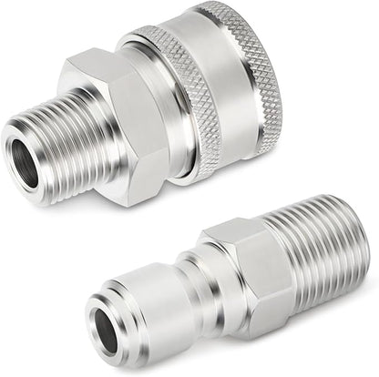 TAISHER 12PCS 304 Stainless Steel Pressure Washer Adapter Kit, Quick Connect - Image 6