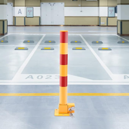 Parking Post and Base With Lock, Parking Barrier Post Parking Blocker Driveway - Image 3