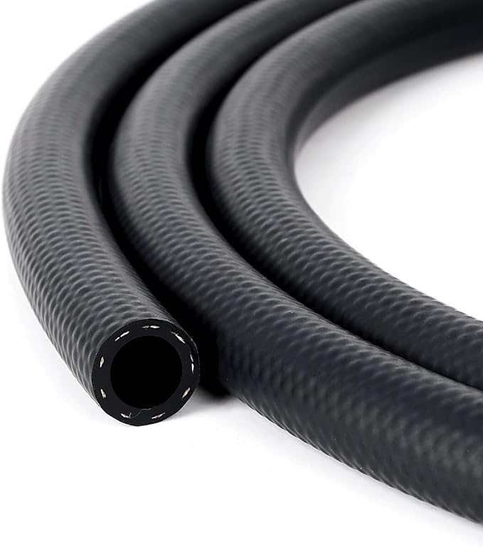 LokoCar Rubber Fuel Hose Line Push Lock 1/4" ID SAE 30R7 NBR 25ft 300PSI Black - Image 9