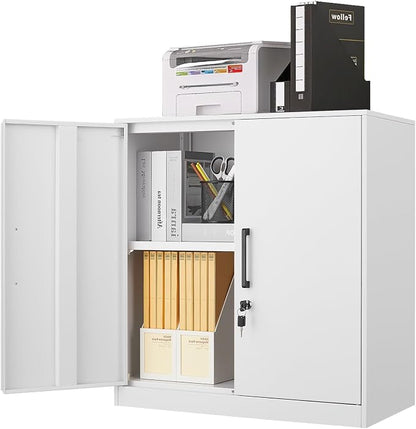 LUCYPAL Locking Storage Cabinets, Metal Cabinet by HomeOfficeFurniture