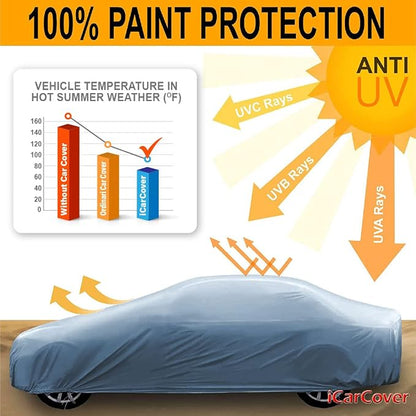 iCarCover Premium Car Cover for 1975-1981 Chevy Monza Coupe Heavy Duty - Image 6