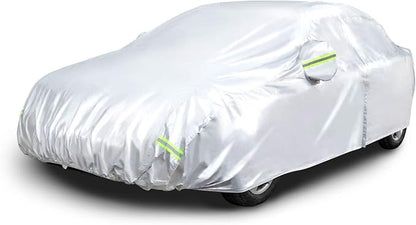 Amazon Basics Silver Weatherproof Car Cover by AmazonBasics