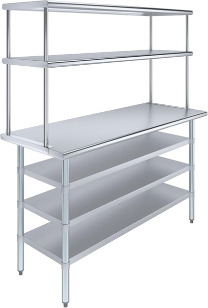 Amgood 24" x 60" Stainless Steel Work Table by AmGood