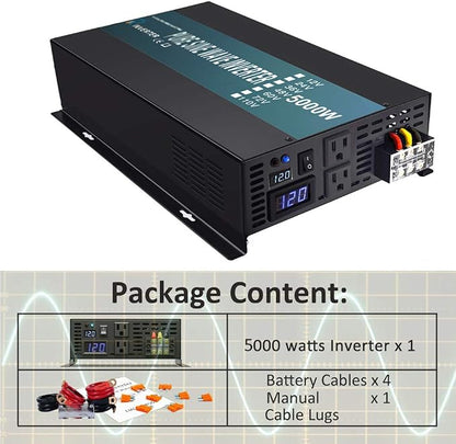 WZRELB 5000W High Efficiency Solar Power Inverter Off Grid 12V DC Voltage - Image 8