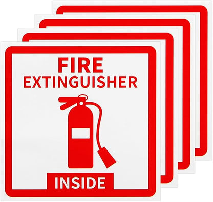 Madrigal Fire Extinguisher Inside Sticker Sign, Weatherproof & UV Protected by Unknown