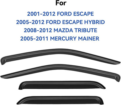 Window Visors Rain Guards Shield - Image 2