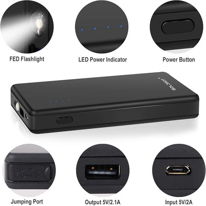 GOLDBAT 700A Peak 12V 8000mAh Car Jump Starter Portable Power Pack Auto Battery - Image 6