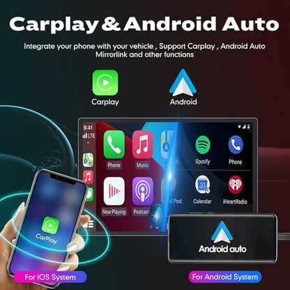 Kunfine Car CarPlay Android Auto Navigation Stereo GPS Radio Camera Display - Image 2