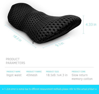 Lumbar Support Pillow for Office Chair, Memory Foam Lumbar Pillow for Lower - Image 4