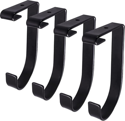 4-Pack Heavy Duty Add-On Flat Hook Accessory by Saderoy