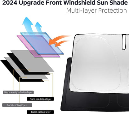 Windshield Sun Shade Sunshade Custom Fit - Image 5