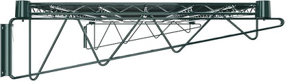 24" x 48" Green Epoxy Wire Wall Mount Shelf - Image 4