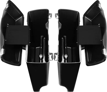 XFMT Motorcycle Stretched Saddlebags 5" Extended Hard Saddle Bags - Image 6