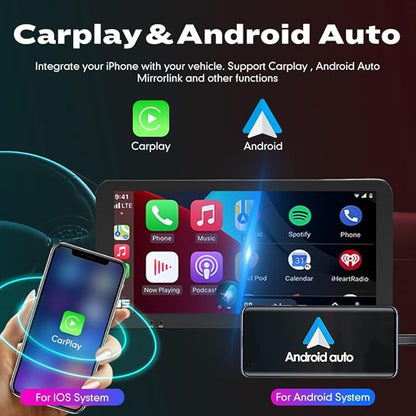 Kunfine Car CarPlay Android Auto Navigation Stereo GPS Radio Reverse Camera - Image 2