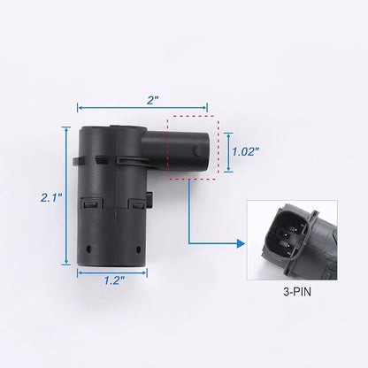 JDMSPEED New Set of 4 Pcs Bumper Backup Parking Sensor Replacement - Image 6