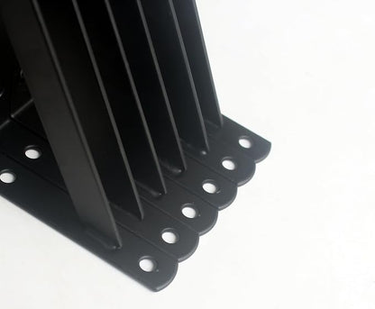 8 Pack L6 x H 3.5" Black Heavy Duty Shelf Brackets - Image 4