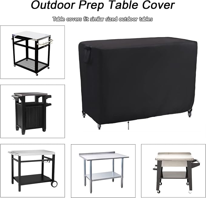 Kingling Outdoor Prep Table Covers, Waterproof Stainless Steel Table Cover - Image 2