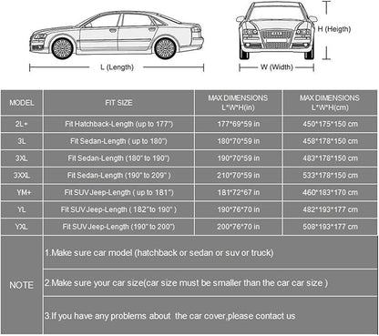 Car Cover Waterproof All Weather, Outdoor Car Cover - Image 8
