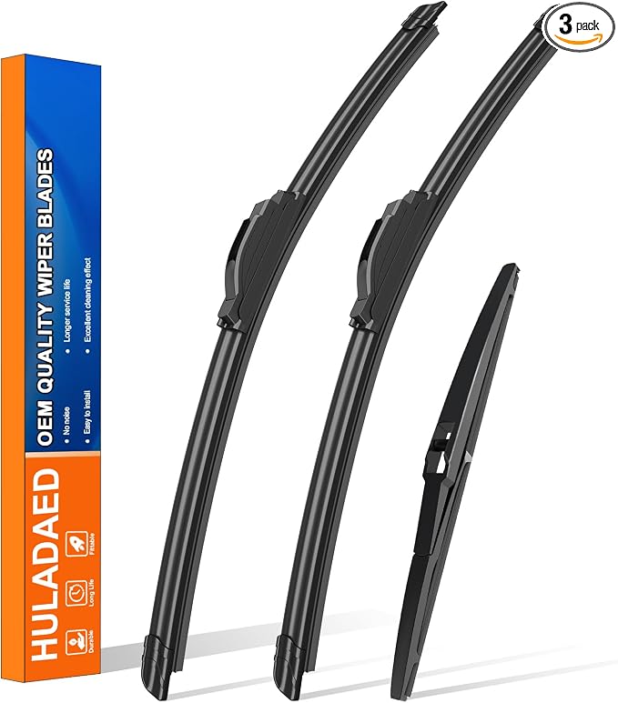 HULADAED® 24'' 19'' 12'' Windshield Wipers Replacement by HULADAED